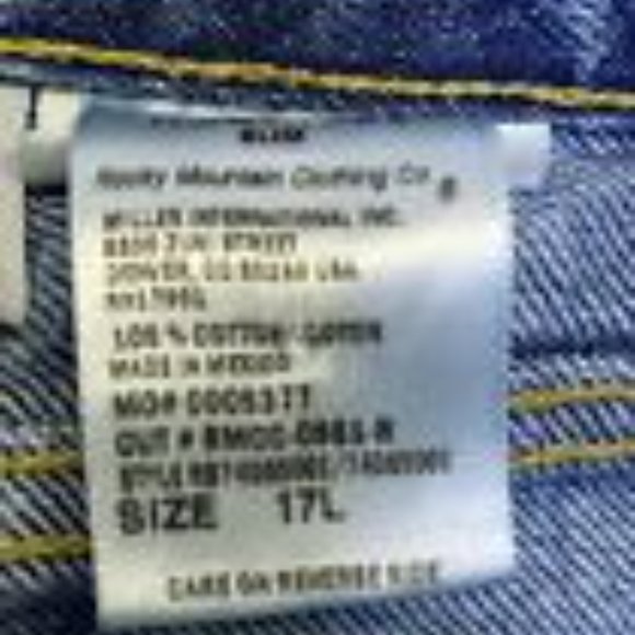 VTG Rocky Mountain Jeans Womens Size 17 Slim Western Pants High Waisted USA - Picture 8 of 8